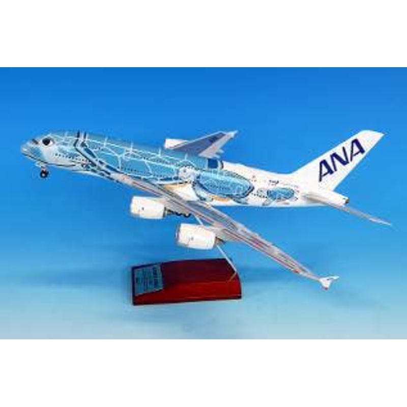 1/200 A380 JA381A FLYING HONU ANA Blue Snap Fit Model