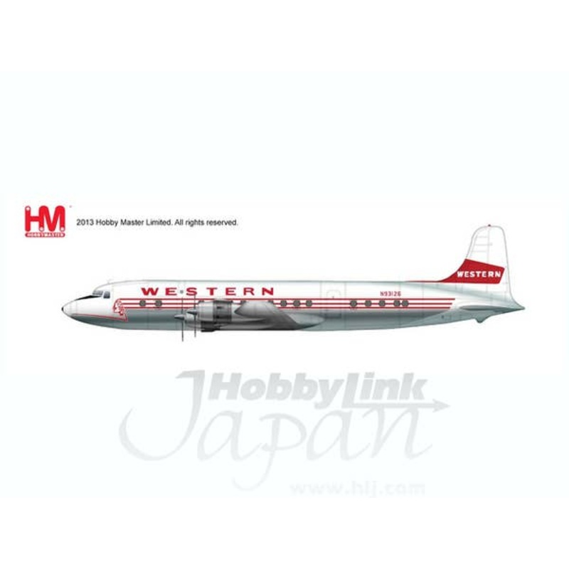 1/200 Douglas DC-6B Western Airlines