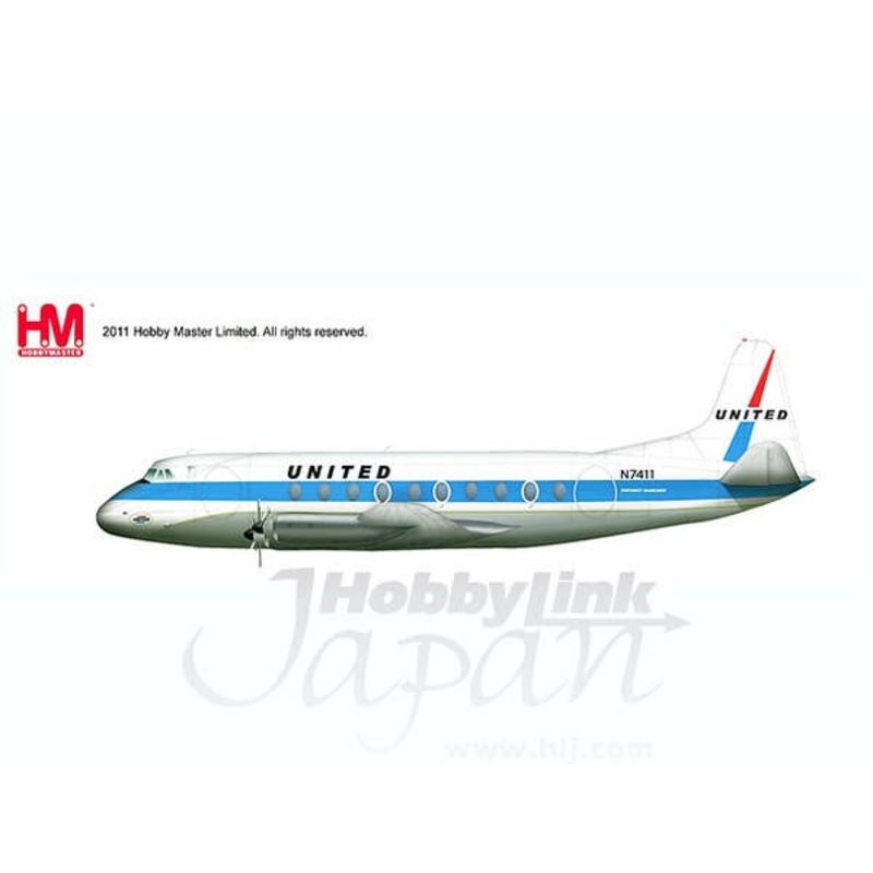 1/200 Vickers Viscount United Airlines
