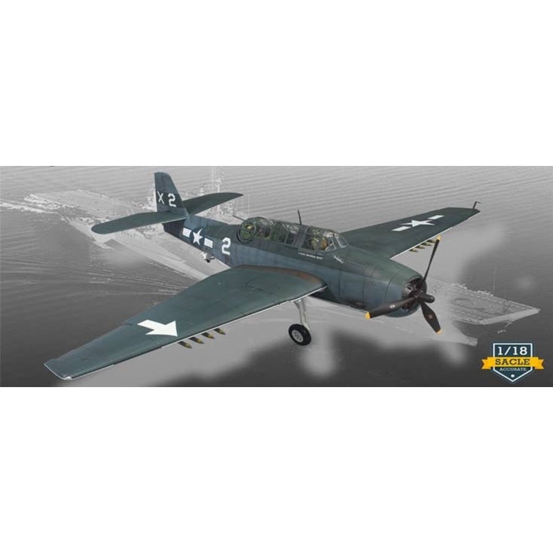 1/18 TBF Avenger X2 VT51 USS San Jacinto 1944