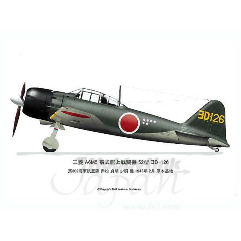 Mitsubishi A6M5 Model 52 Zero Fighter D-126
