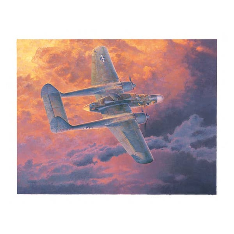 Shigeo Koike Art Print: Northrop P-61 Black Widow Night Fighter