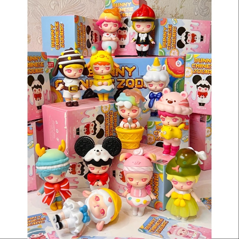 Bunny Chinese Zodiac Series Whole Set Opened