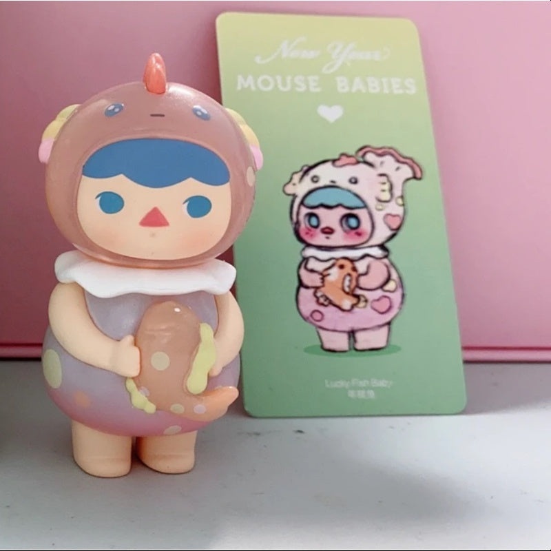 PUCKY New Year Mouse Babies Series Lucky Fish Baby