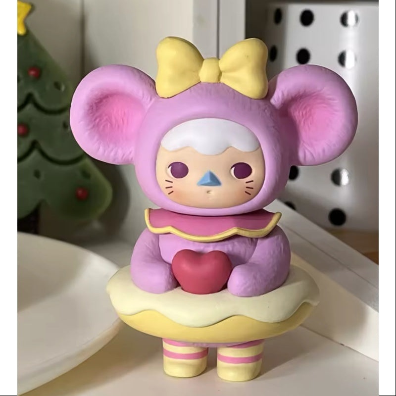 PUCKY New Year Mouse Babies Series Pink Little Mouse
