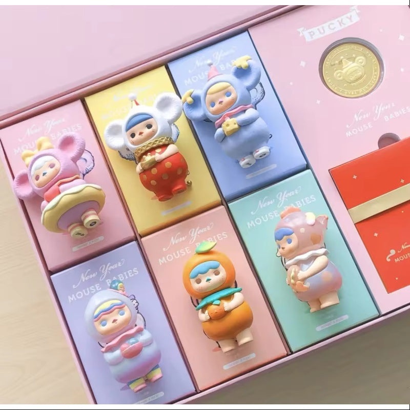 PUCKY New Year Mouse Babies Series Whole Set Opened