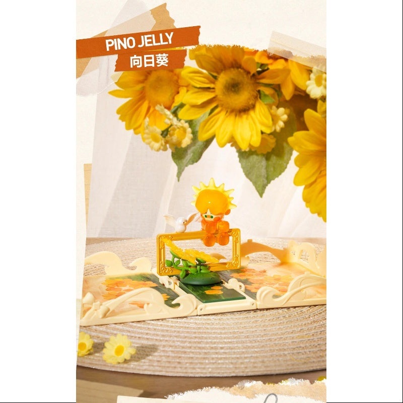 Pino Jelly Pop Mart Gift For You Greeting Card Series Pino Jelly Sunflower