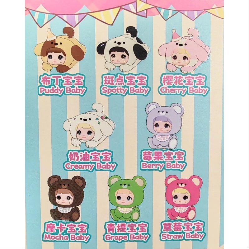 Nommi Baby Vinyl Plush Doll Series Whole Set Opened
