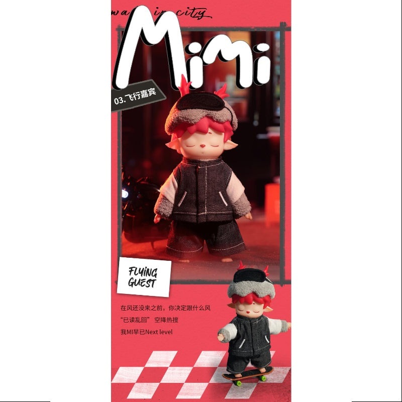 MIMI's City Walk Series Vinyl Plush Pendant Flying Guest