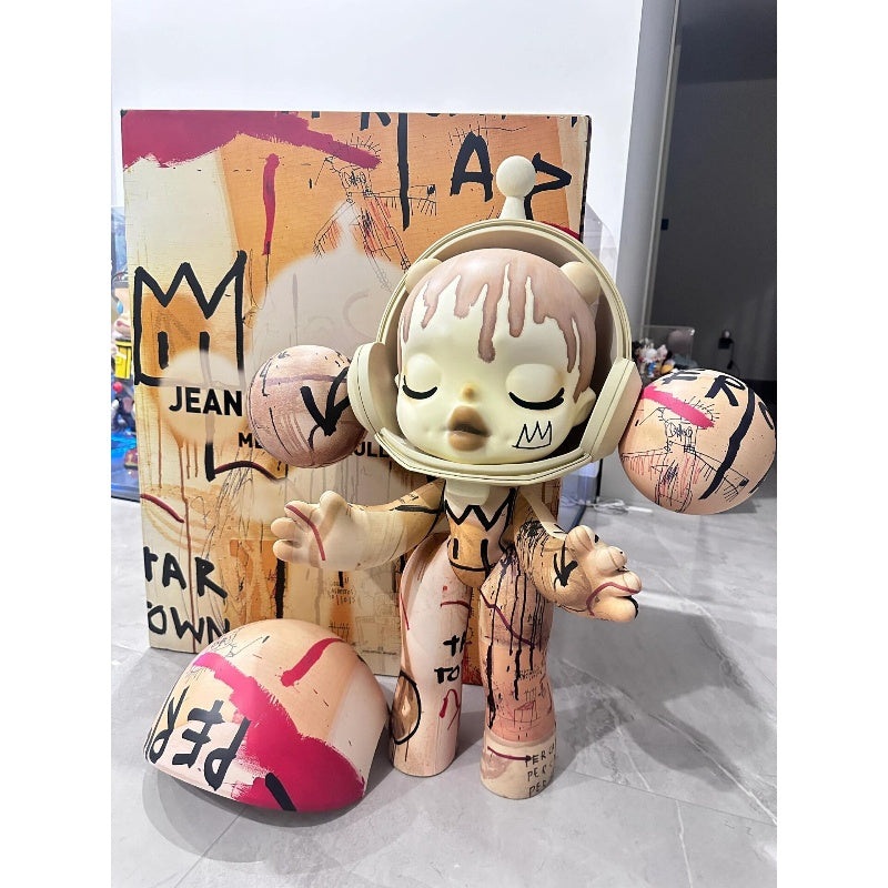 MEGA  SKULLPANDA Jean-Michel Basquiat 1000% Limited Figurine