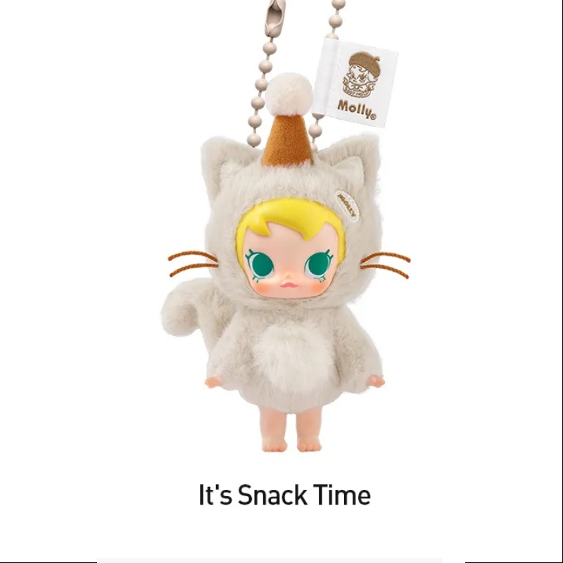 Baby Molly Pocket Friends Series Vinyl Plush Pendant lt's Snack Time