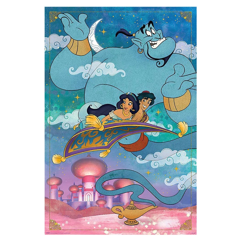 Affiche de tapis volant classique d'Aladdin