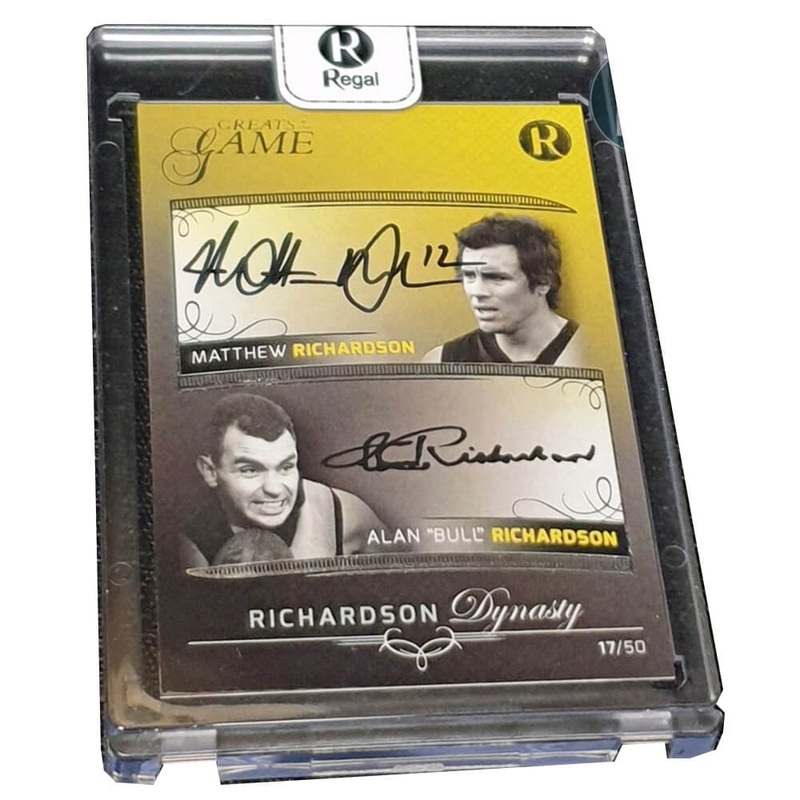 Aussie Rgles Greats of the Game Dynasty Richardson Sign Carte