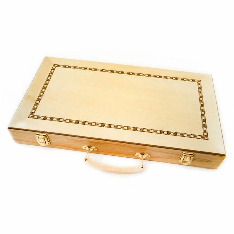 Backgammon pliant en bois de GPL case 45cm