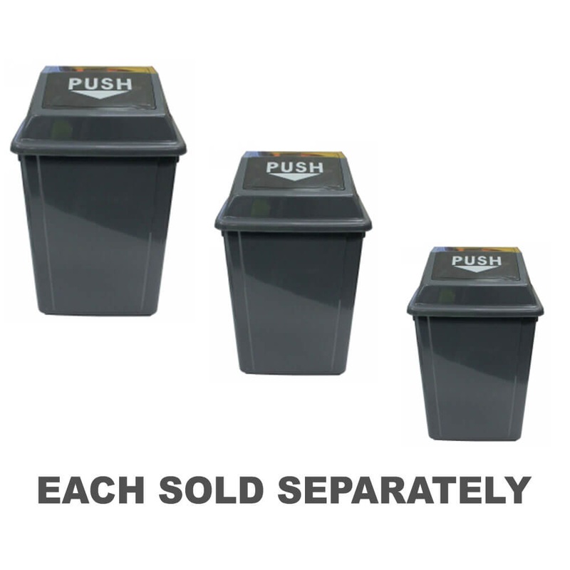 CleanLink Duchbshing Bin avec couvercle de balle (gris)
