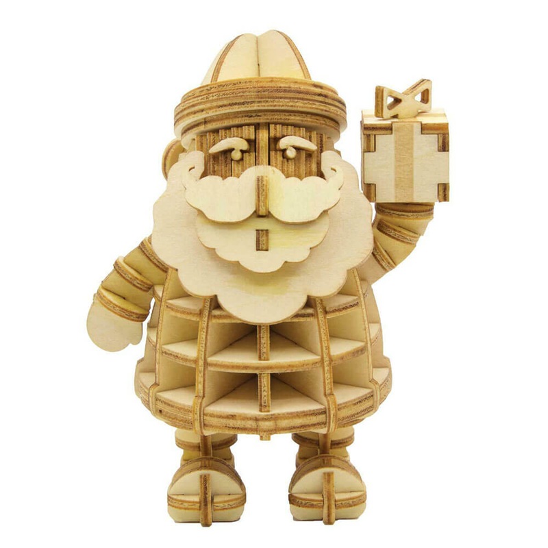 Incredibuilds Christmas Holiday Coll. Modle de bois 3D Santa