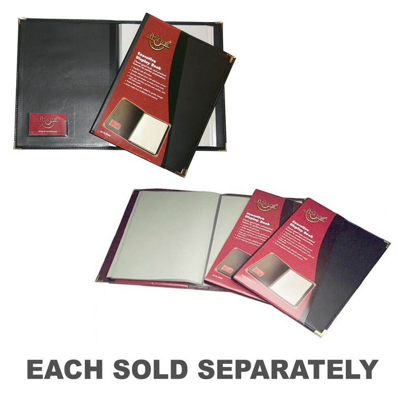 Livre d'affichage excutif de Waterville A4 (noir)