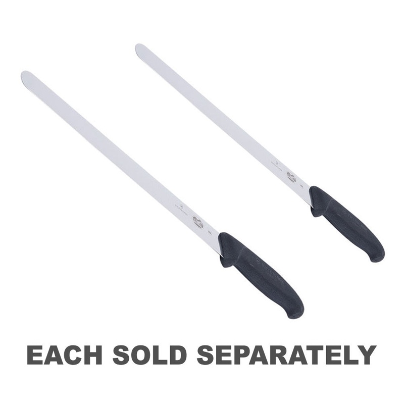 Poigne de fibrox couteau  tranchants en tranchage rond (noir)