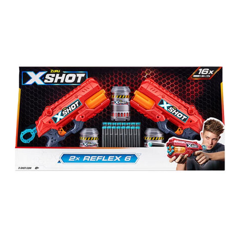 Zuru xshot Excel Reflex Twin Pack avec 16 flchettes